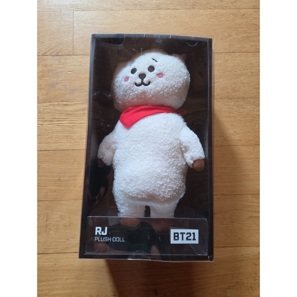 BTS BT21 RJ White Standing BTS Plush Doll Line Friends Jin Army K- Pop Authentic
